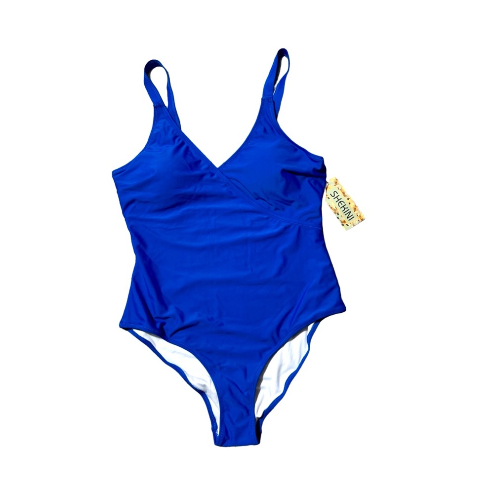 Shekini Women's Size XL  Blue One Piece Swimsuit new with tags